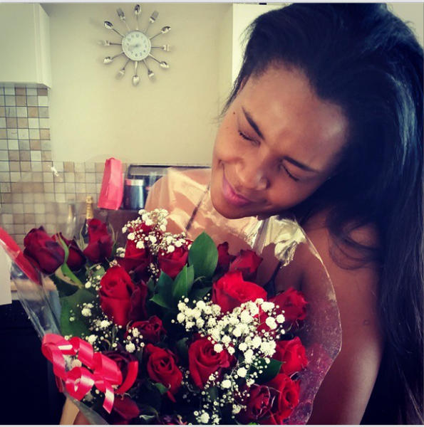 Dillish Matthews Received Flowers & the Cutest Message From Her Boyfriend Today