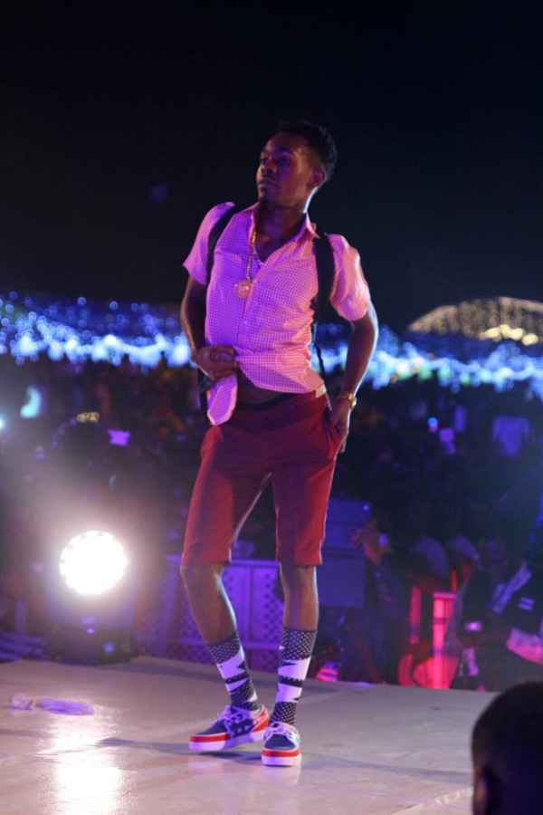 Photos: Patoranking Dresses Up in School Uniform For Star Lagos Countdown 2014‎ Performance