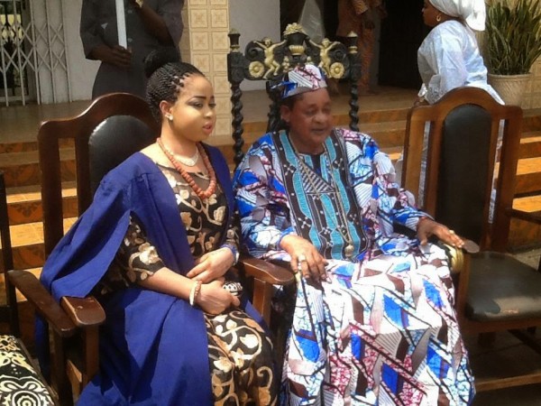 Proud Hubby! Alaafin of Oyo Attends the Matriculation of One of his Wives
