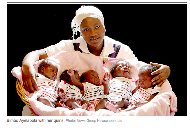 Ohi Nasir Ilavbare Estranged Wife Bimbo, Let Off £145,000 Bill after Birth of Quints in UK