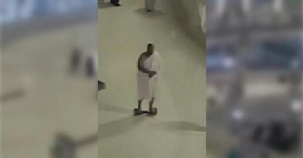 High tech tawaf? Pilgrim Rides A Hoverboard At Makkah’s Grand Mosque