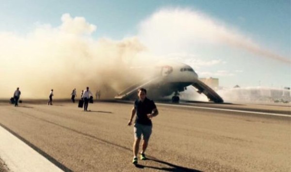 British Airways Plane Catches Fire in Las Vegas