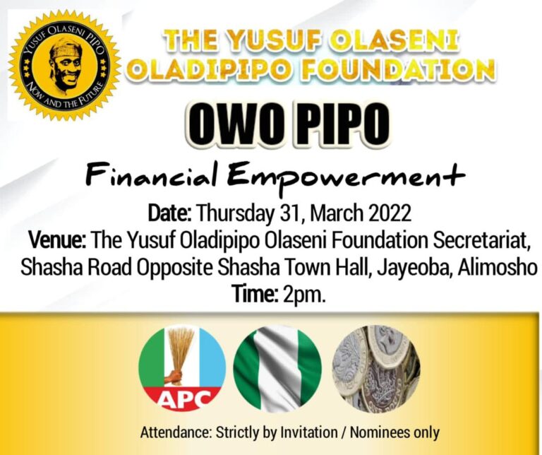Owo PiPO: 250 Beneficiaries Emerge As PiPO Launches Financial Empowerment Scheme In Alimosho