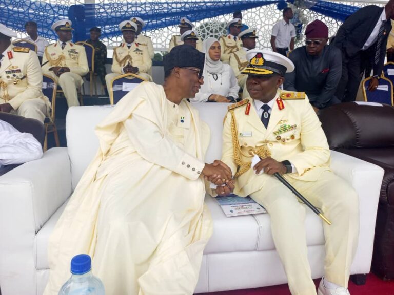 Navy Recognizes Gbenga Daniel at NNBTS Passing Out Parade
