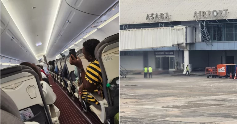 Drama as Lagos-Abuja Flight Landed in Asaba