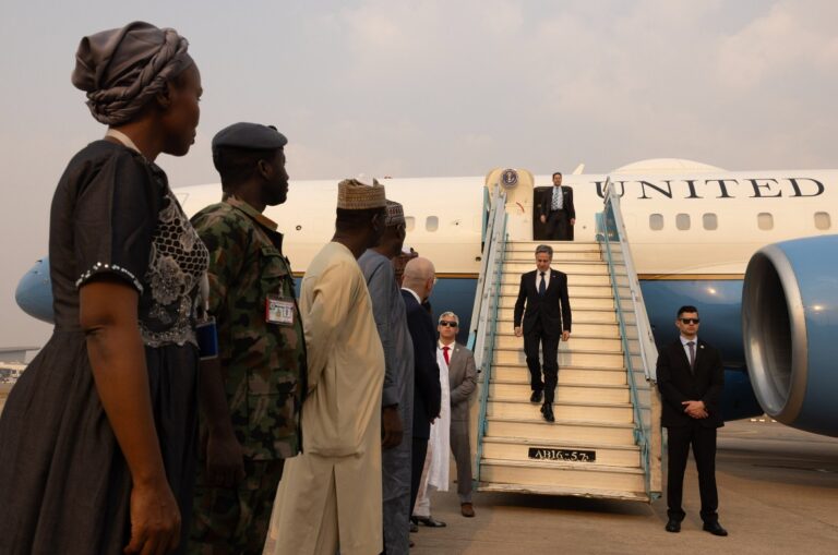 Blinken Arrives Abuja, to Meet Tinubu