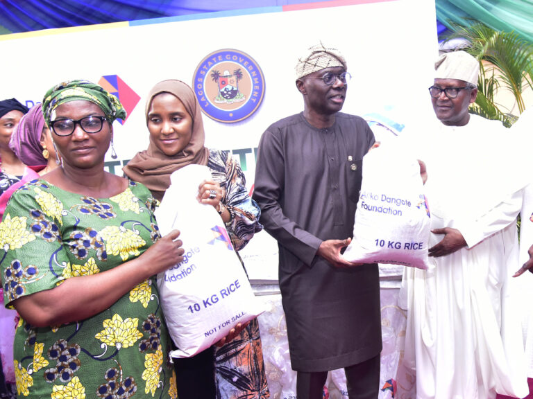 Palliatives: Dangote Donates 80,000 Bags of Rice to Lagos Residents