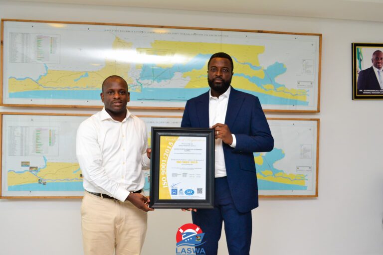 Lagos State Inland Waterways Authority Receives International Organization for Standardization (ISO) Certificate