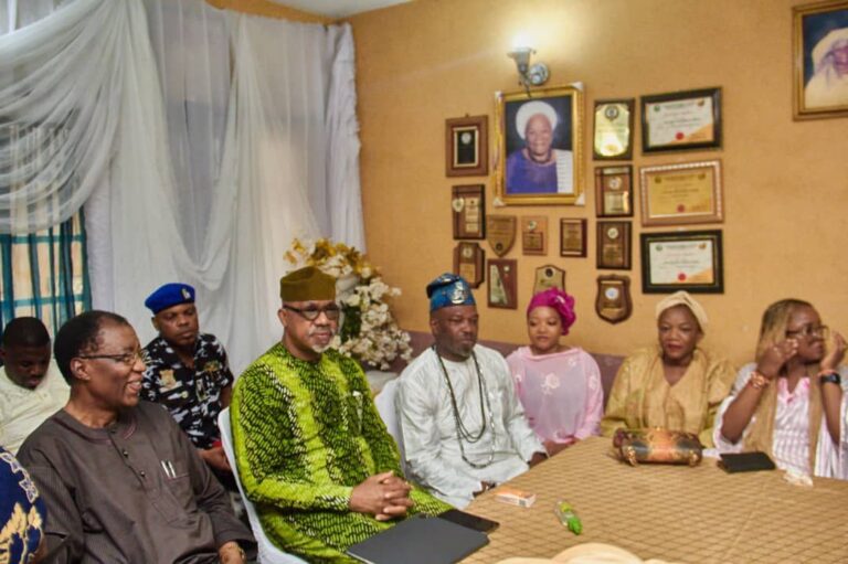 Otunba Gbenga Daniel Pays Condolence Visit to Late Iyalode General of Ogun State’s Family