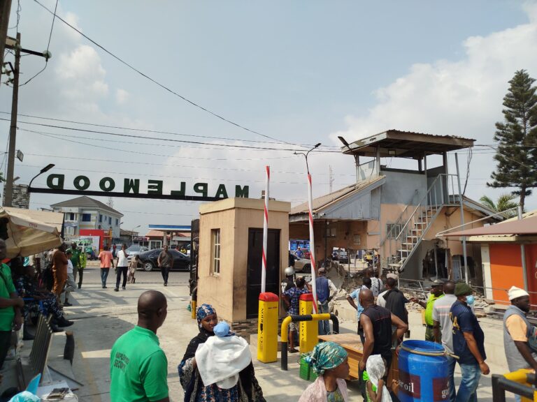 Illegal Structure: Lagos Ministry Demolishes Maplewood Estate Gatehouse After Attack On Workers