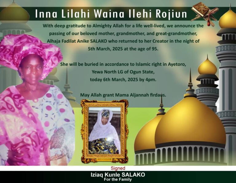 Otunba Gbenga Daniel Condoles Dr Isiaq Salako Over Mother’s Passing