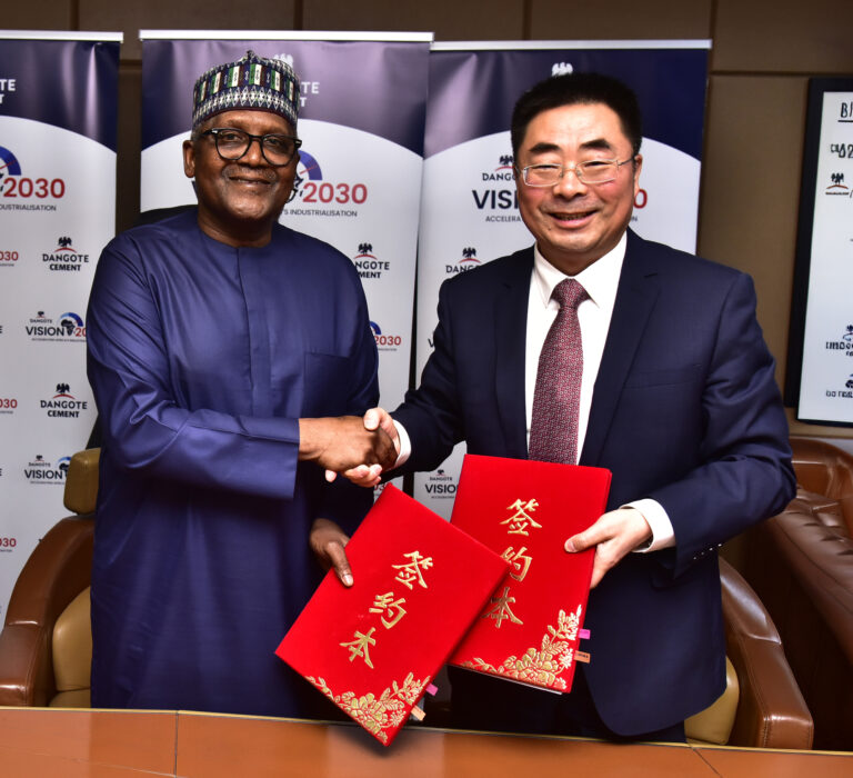 Dangote Cement, Sinoma Sign $1bn Strategic Agreements for cement Projects Across Africa