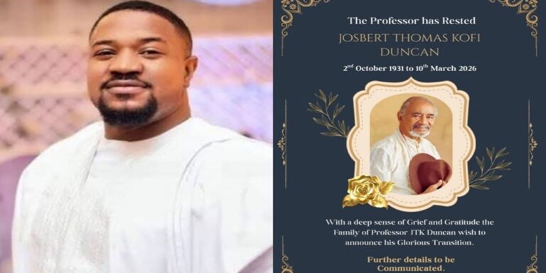 Actor Mofe Duncan Mourns Father’s Passing, Calls Him His ‘Champion’