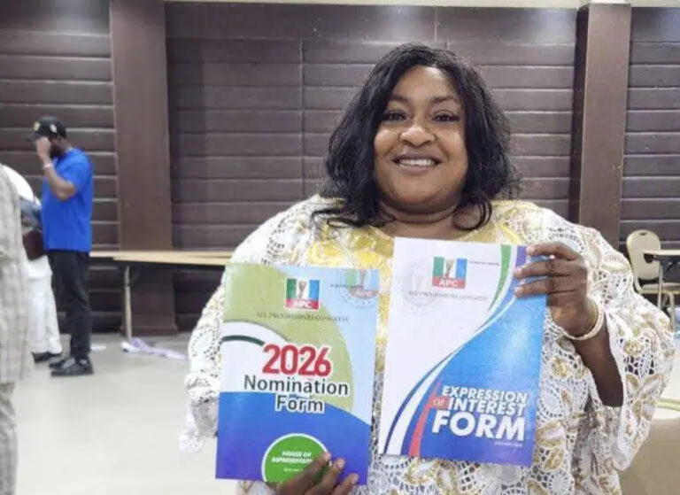 Foluke Daramola Picks APC Forms to Contest House of Reps Seat in 2027