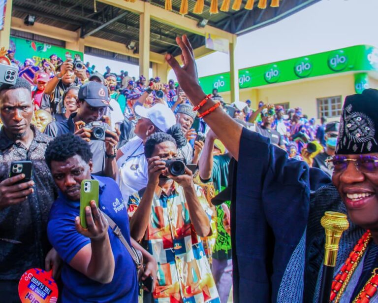 Ojude Oba 2026: Thousands Hail Gbenga Daniel as Ogun East Senator Receives Hero’s Welcome