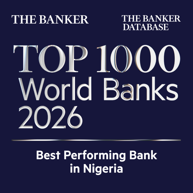 GTBank Named Best Overall Performing Bank In Nigeria In The Banker’s Top 1000 World Banks Rankings 2026